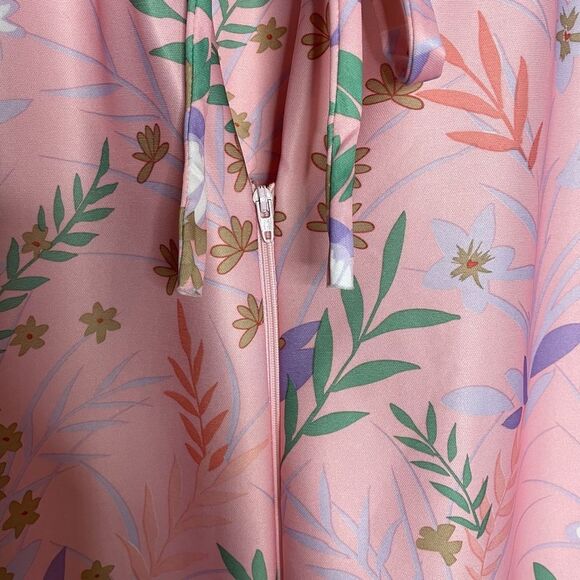 I Appel Women's Vintage Long Zipper Robe Housecoat Union Label Size Medium - Picture 7 of 10